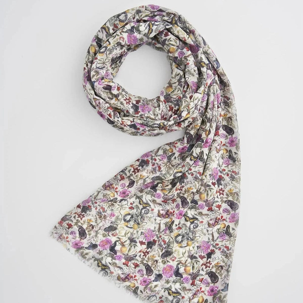 SCRF Floral Engraving Lightweight Scarf