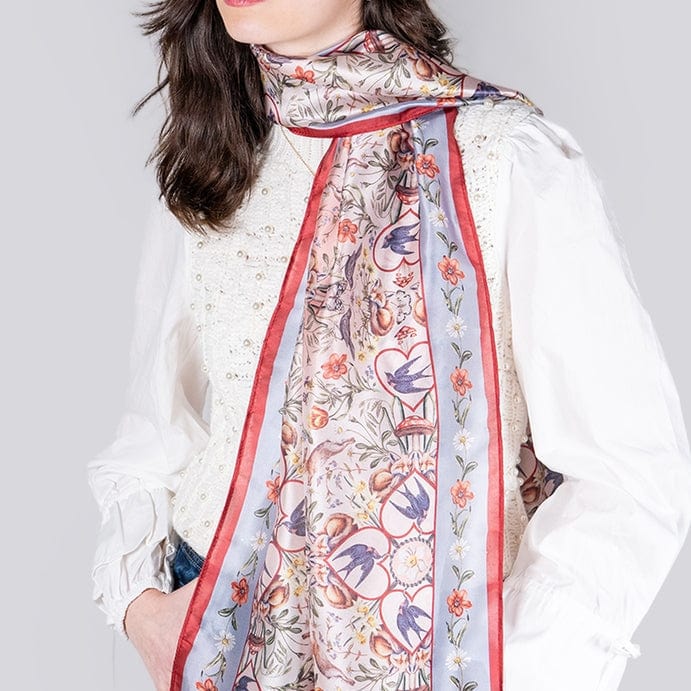 SCRF Folksy Fox Silky Scarf