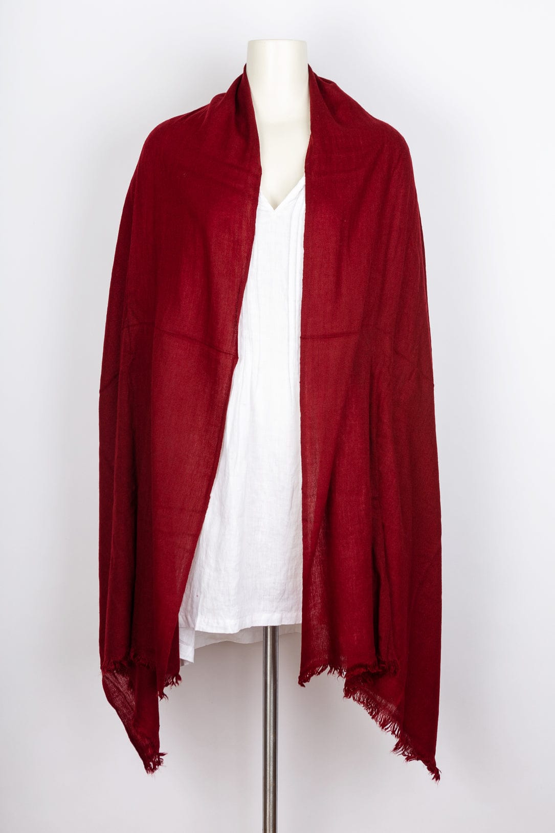 SCRF Gigi Cashmere Wrap - Burgundy