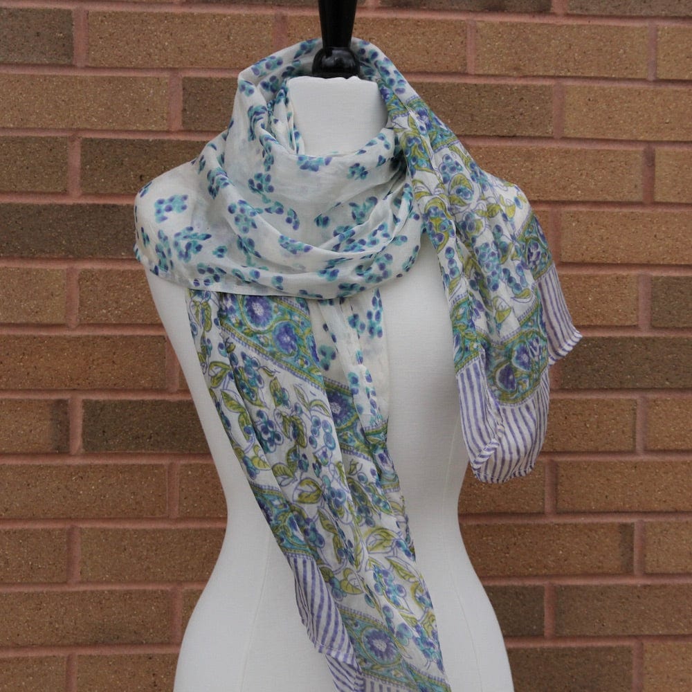 
                      
                        SCRF Leaf & Berry Pattern Silk Scarf
                      
                    