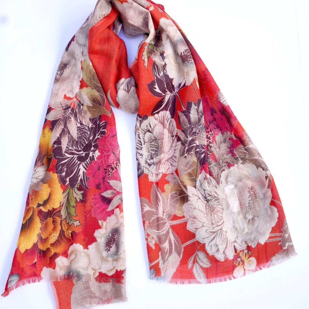 
                  
                    SCRF Lhasa Floral Wool Scarf/Wrap Orange
                  
                