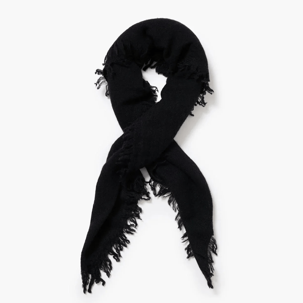 SCRF Micro Cashmere Scarf Black