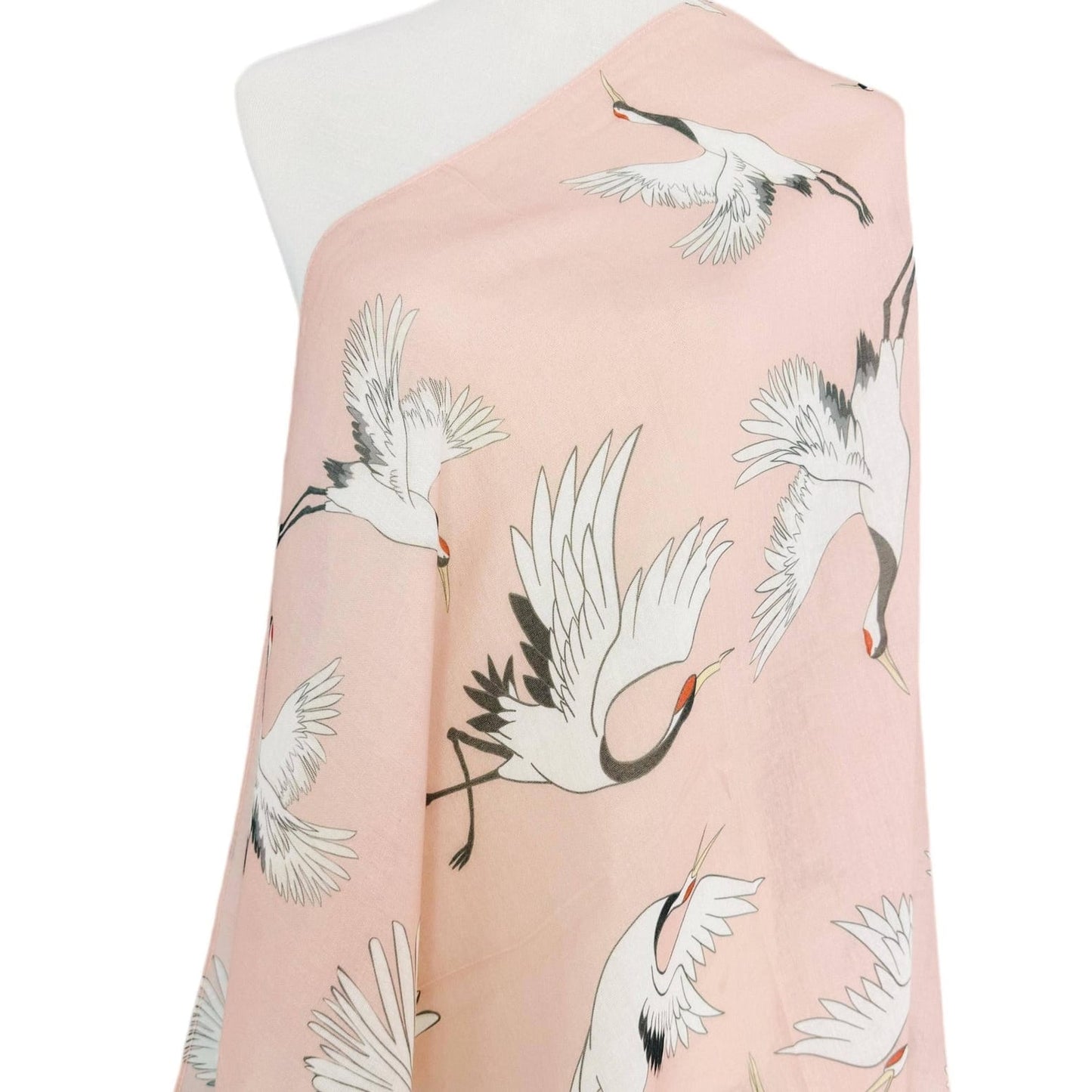 SCRF Pink-Multi Crane Scarf