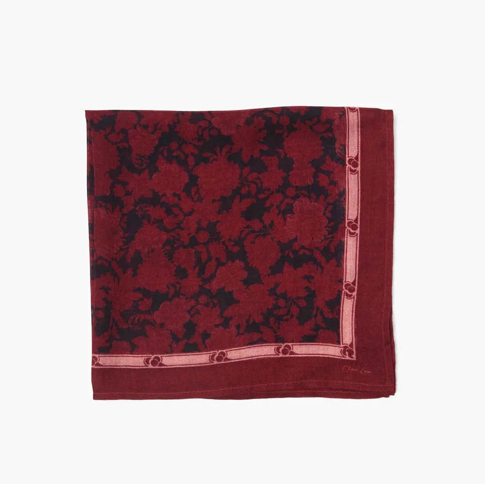 SCRF Red Vintage Floral Bandana