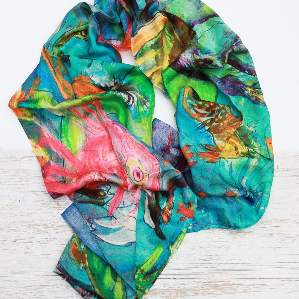 SCRF Sea Life - Silk Scarf