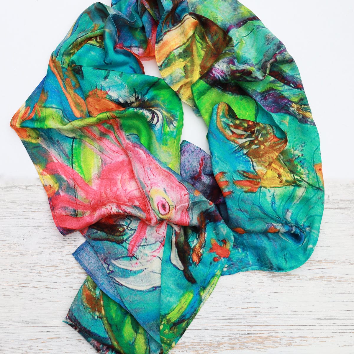 SCRF Sea Life - Silk Scarf