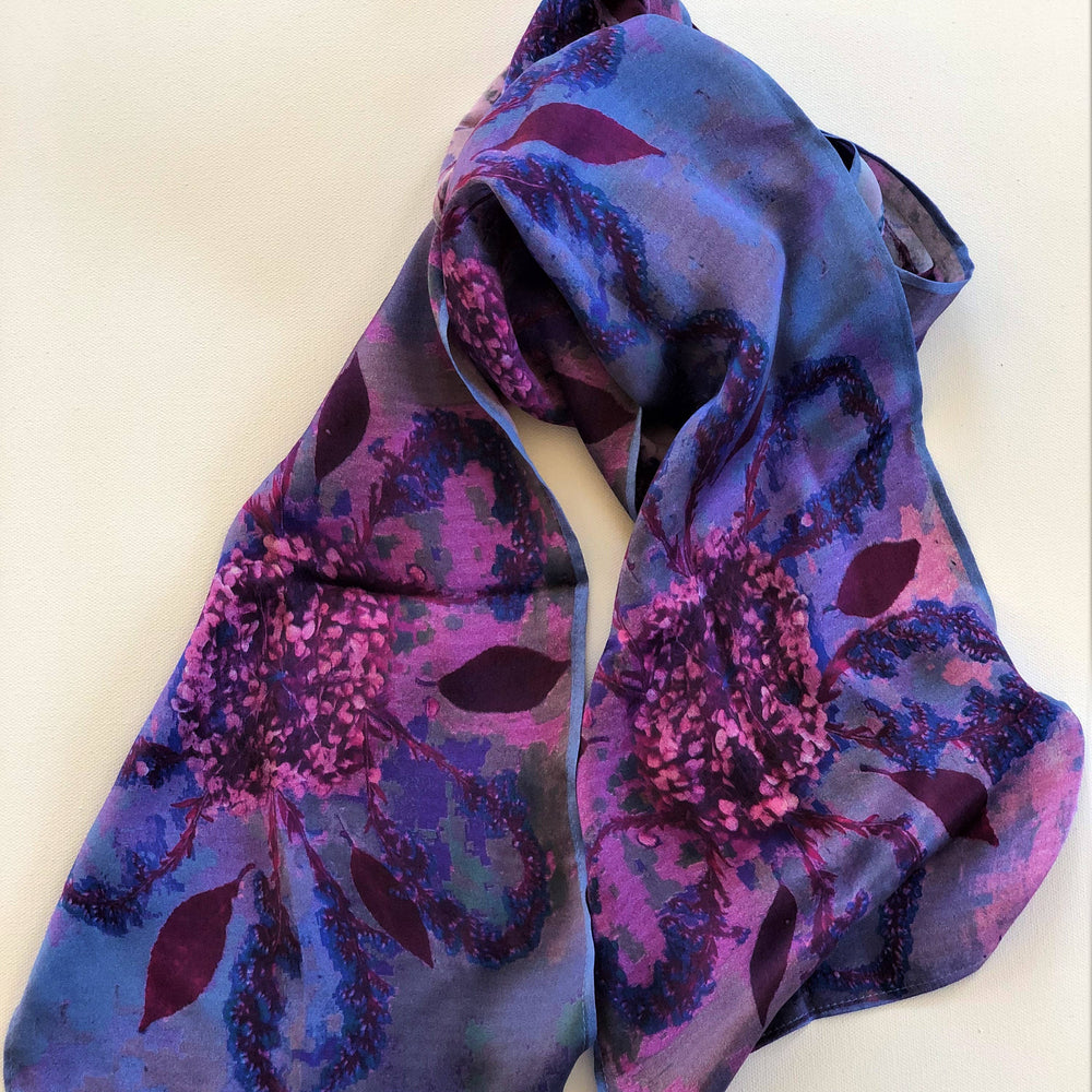 SCRF Shades of Purple Silk Scarf