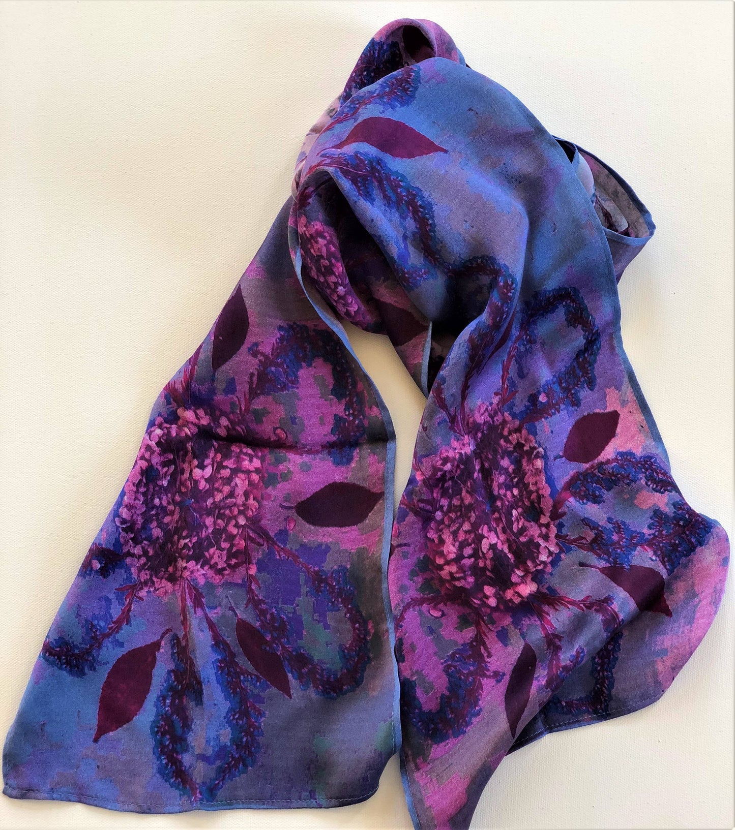 SCRF Shades of Purple Silk Scarf