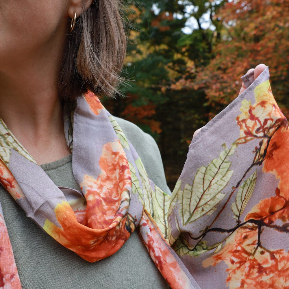 SCRF Victorian Hydrangea Cotton Scarf