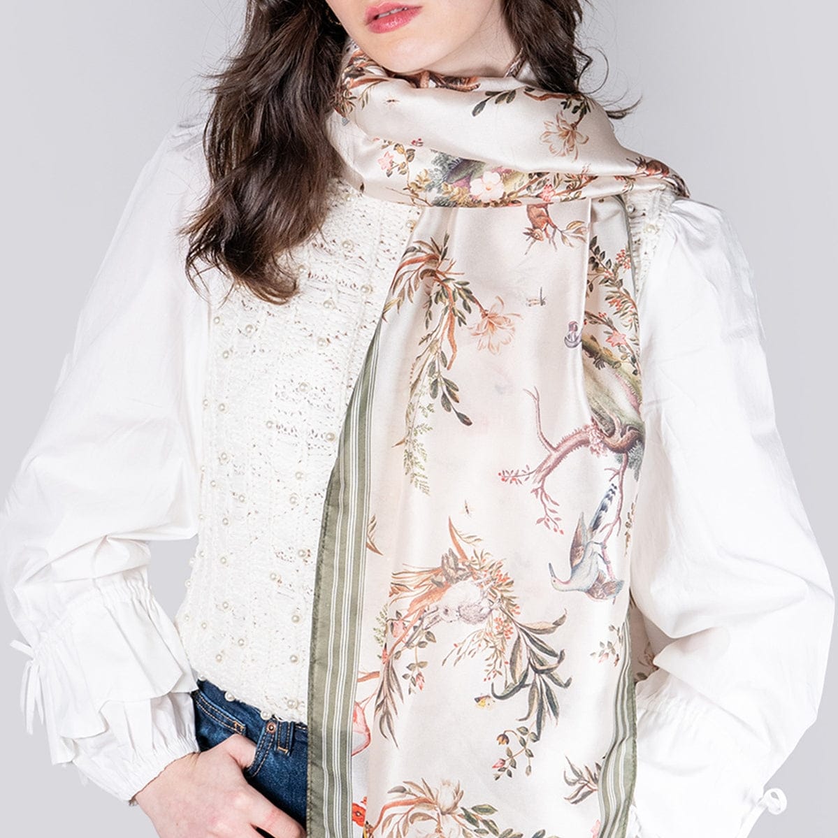 SCRF Wonderland Toile Silky Scarf