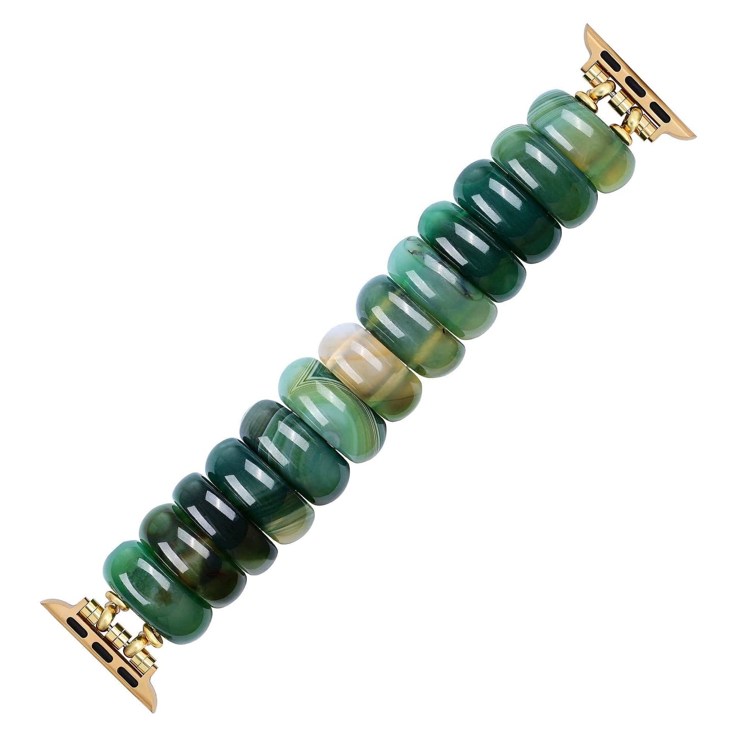 WAT Emeral Grove Agate Stretch  Apple Watch Strap