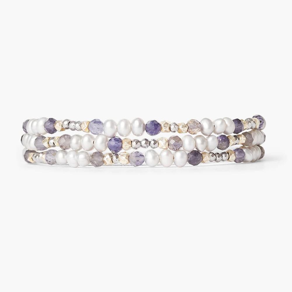 
                      
                        WRP Antica Triple Naked Wrap Bracelet Grey Pearl
                      
                    