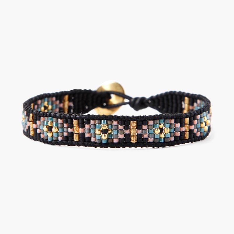 
                  
                    WRP-GPL 14k Gold Plated Single Wrap Bracelet- Black Mix
                  
                