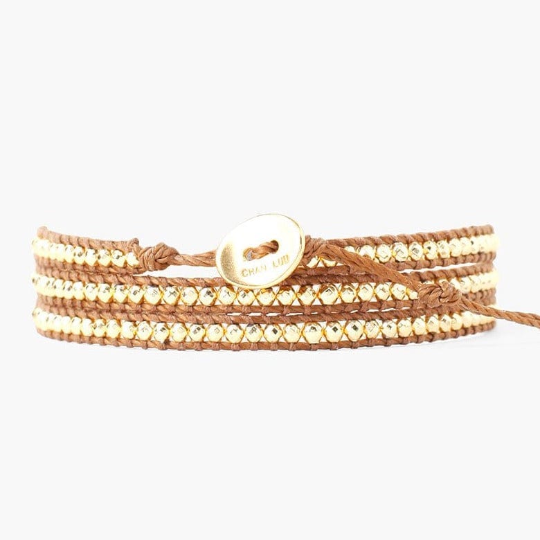 
                      
                        WRP-GPL 18K Gold Plated 3 Wrap Bracelet
                      
                    