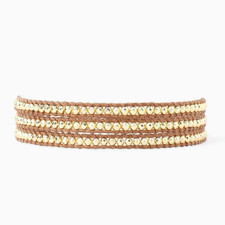 
                      
                        WRP-GPL 18K Gold Plated 3 Wrap Bracelet
                      
                    