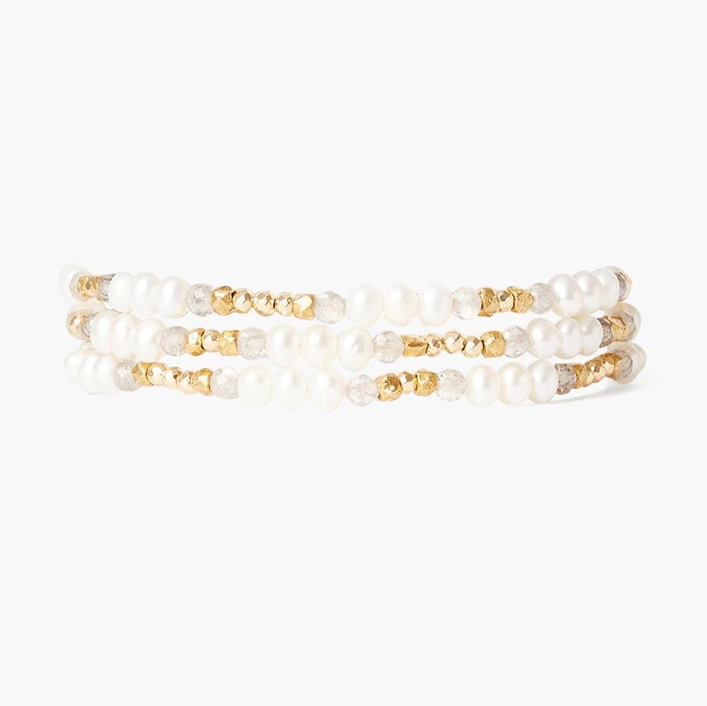 
                      
                        WRP-GPL Antica Triple Naked Wrap Bracelet White Pearl
                      
                    