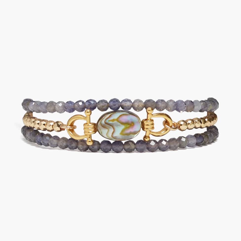 WRP-GPL CHEVAL NAKED WRAP BRACELET IOLITE