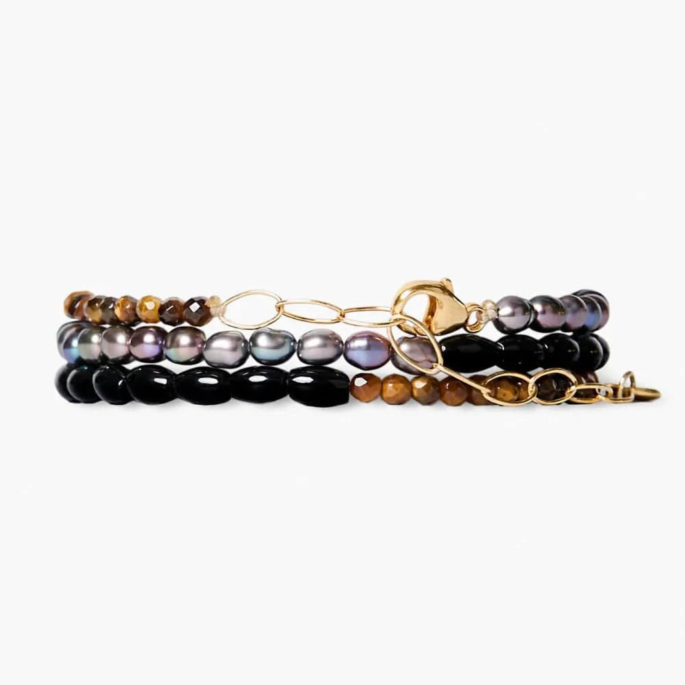 WRP-GPL Demi Naked Wrap Bracelet Peacock Multi