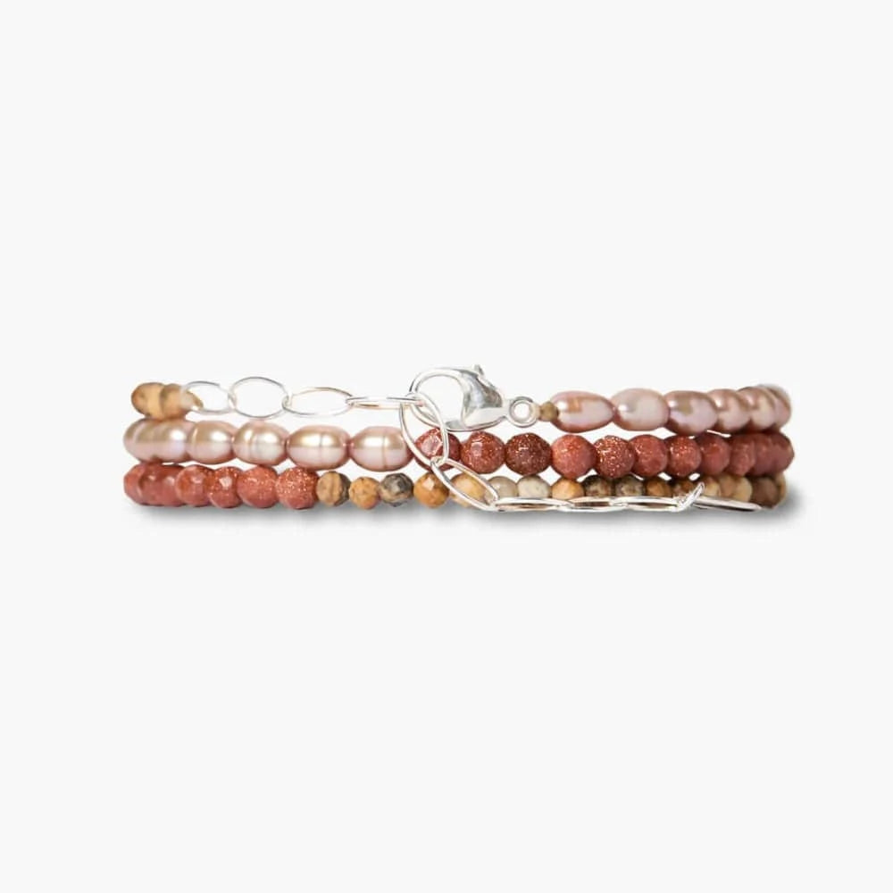 WRP-GPL Demi Naked Wrap Bracelet Taupe Multi