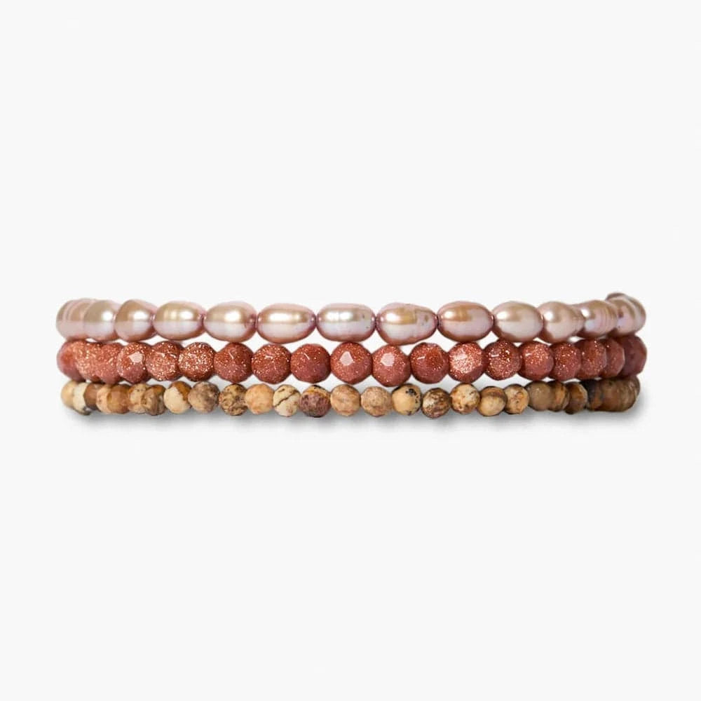 WRP-GPL Demi Naked Wrap Bracelet Taupe Multi