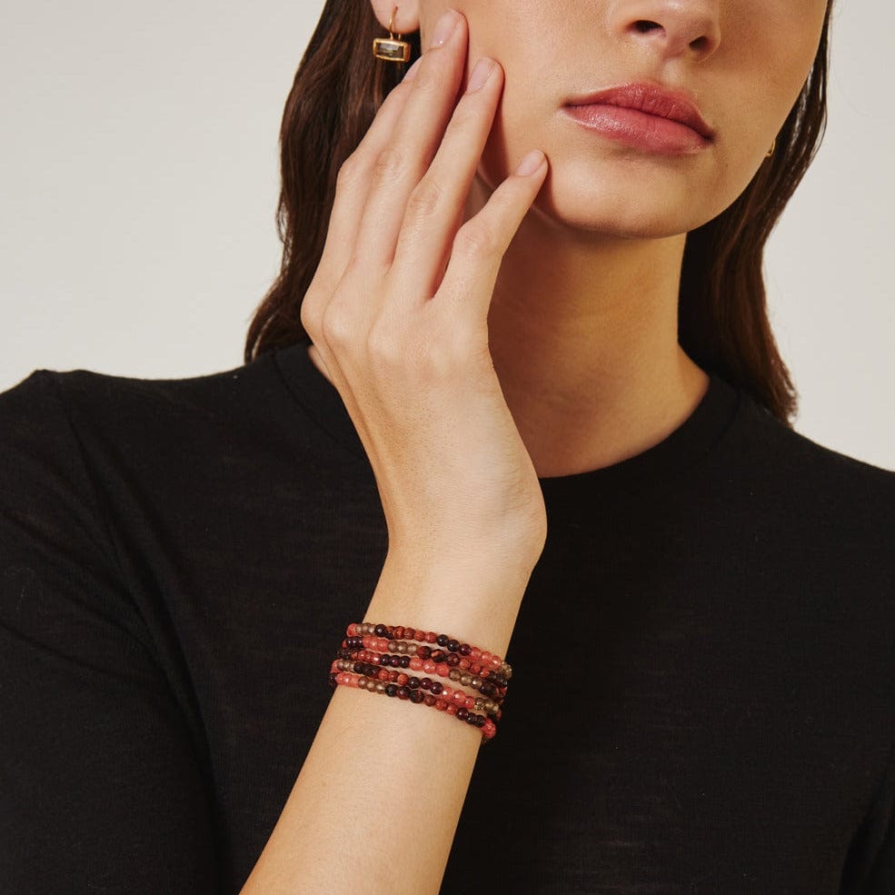 
                      
                        WRP-GPL Garnet Mix Step Naked Wrap Bracelet
                      
                    