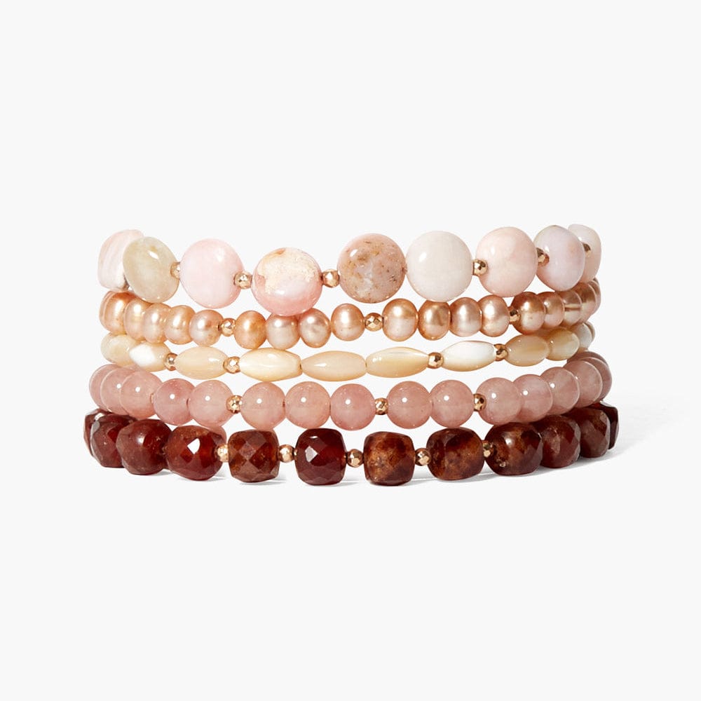 WRP-GPL Keyes Naked Wrap Bracelet Pink Mix