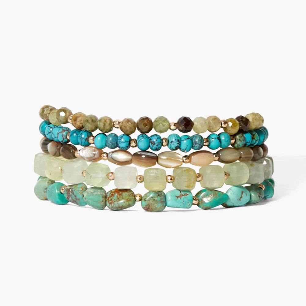 WRP-GPL Keyes Naked Wrap Bracelet Turquoise Mix