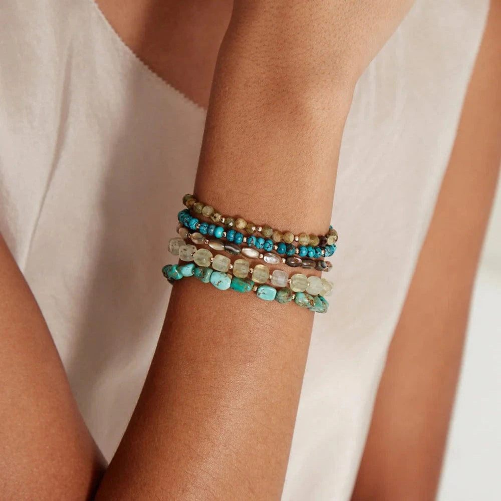 WRP-GPL Keyes Naked Wrap Bracelet Turquoise Mix