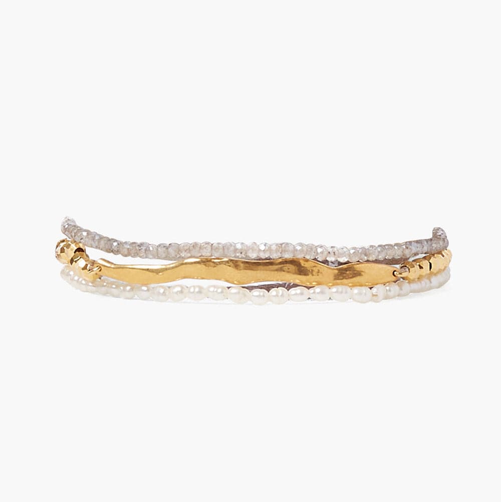 WRP-GPL Labradoriite Gold Wave Naked Wrap Bracelet