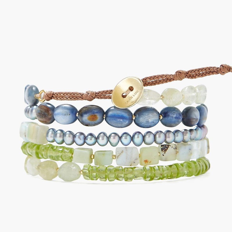 
                      
                        WRP-GPL Mixed Peridot Gold Plated 5 Wrap Bracelet
                      
                    