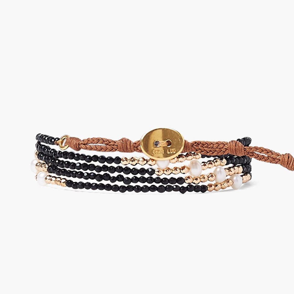 
                      
                        WRP-GPL Onyx Mix Gold Step Naked Wrap Bracelet
                      
                    