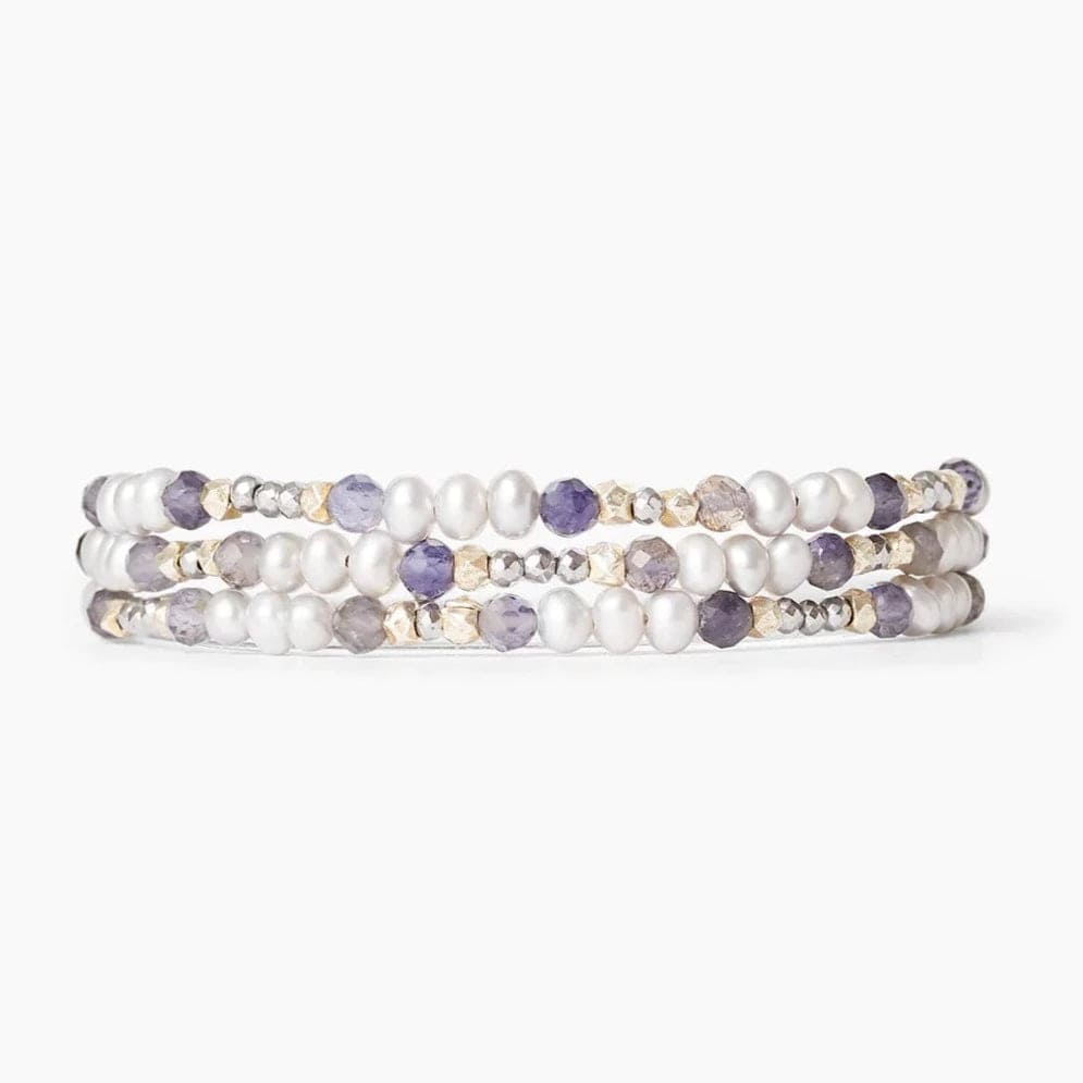 
                      
                        WRP Grey Mix and Pearl Step Naked Wrap Bracelet
                      
                    