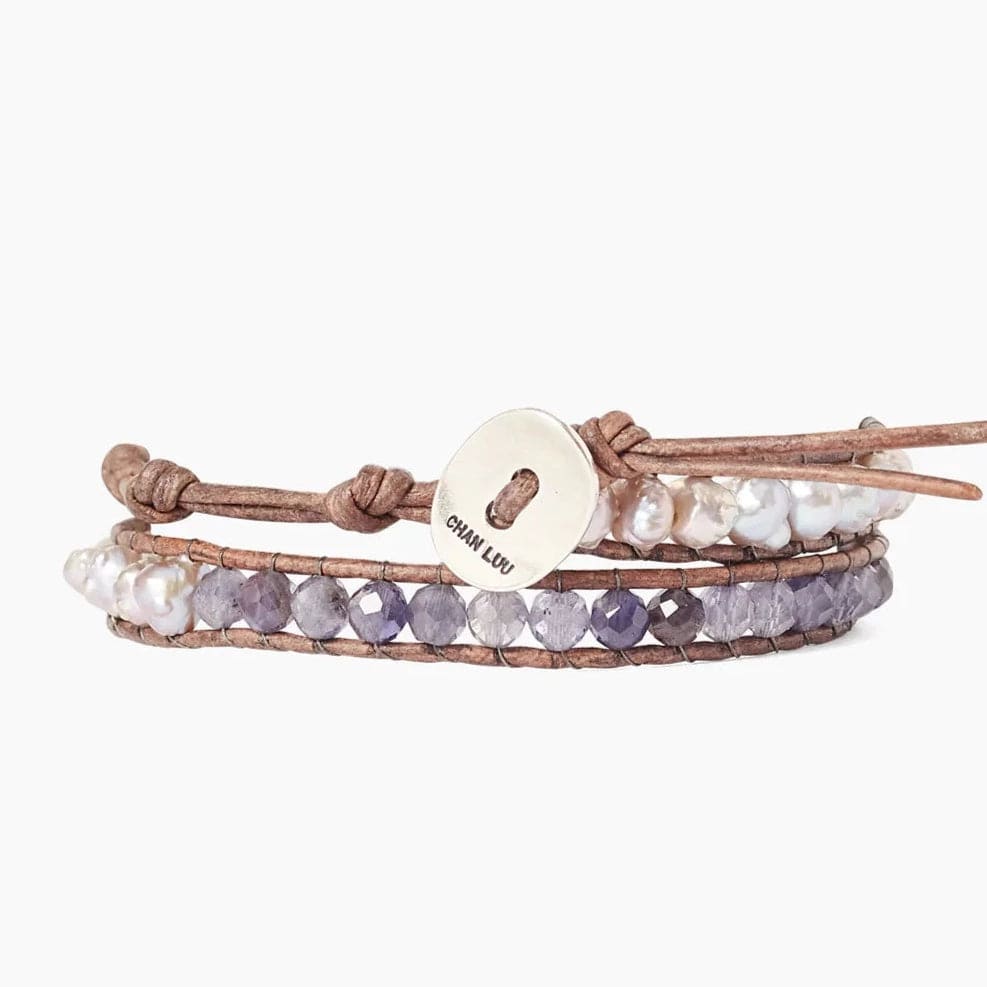 
                      
                        WRP Iolite and Pearl Double Wrap Bracelet
                      
                    