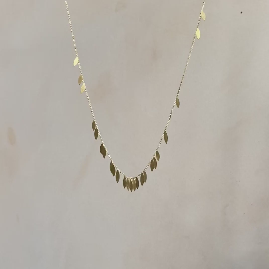 Scattered Leaf Necklace