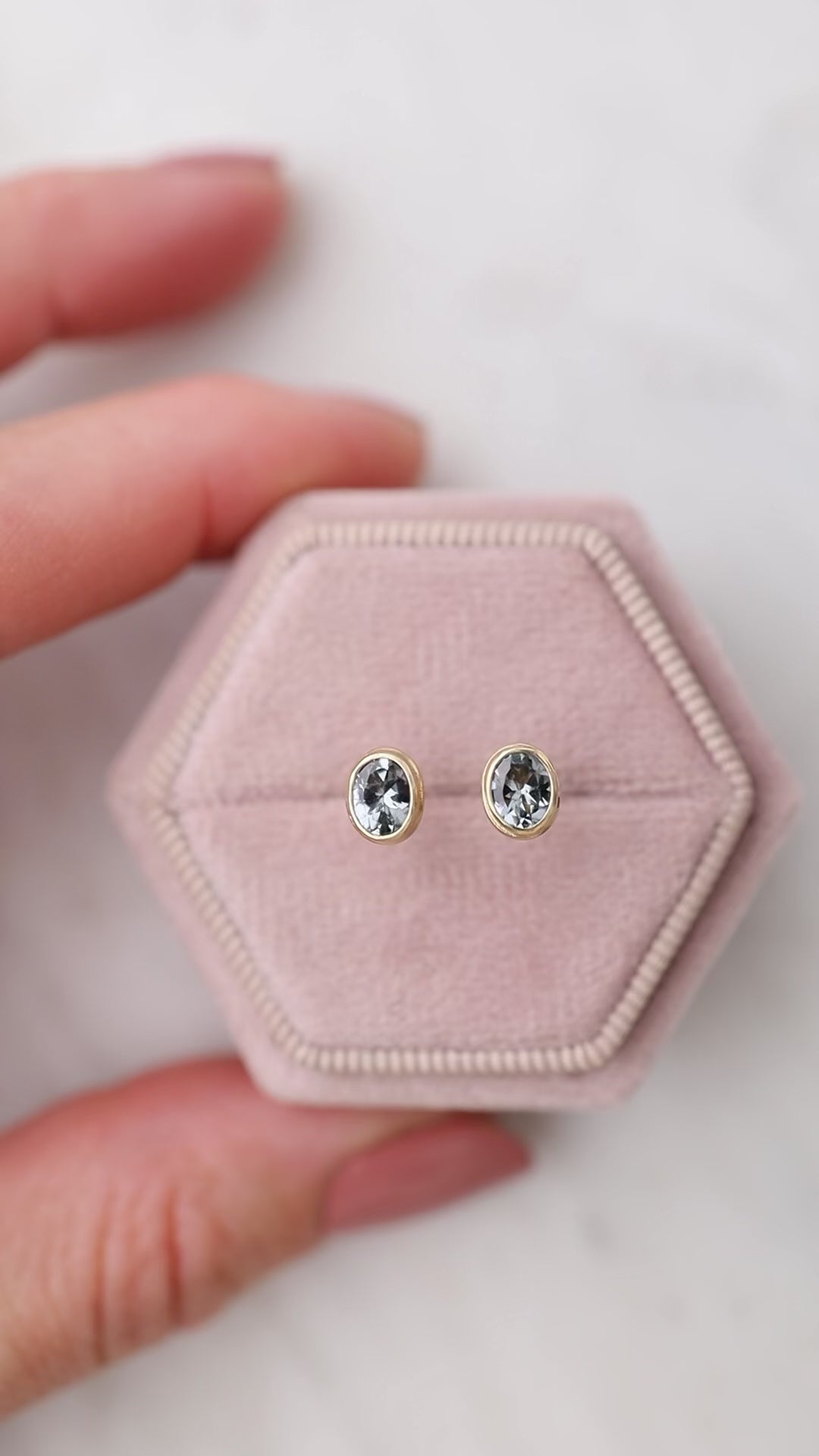 Oval Spinel Studs